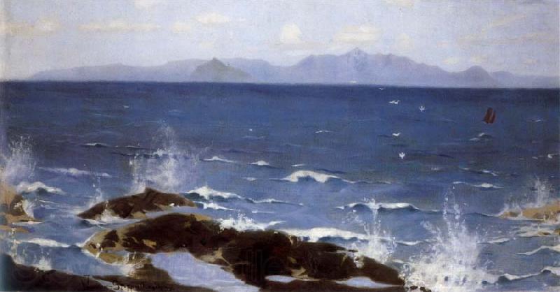 William Stott of Oldham Memory of an Island Spain oil painting art